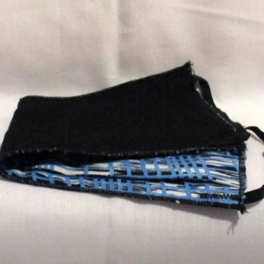 Face Mask Blue Stripe